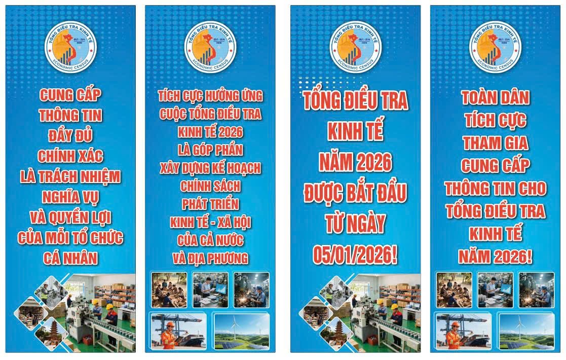 Tuyên truyên tổng điều tra kinh tế năm 2026